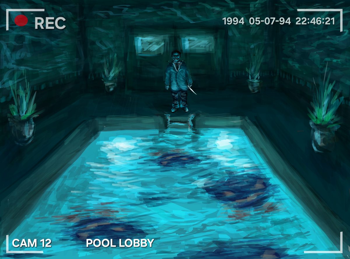 Pool Lobby, Cam 12, by Eloise C.